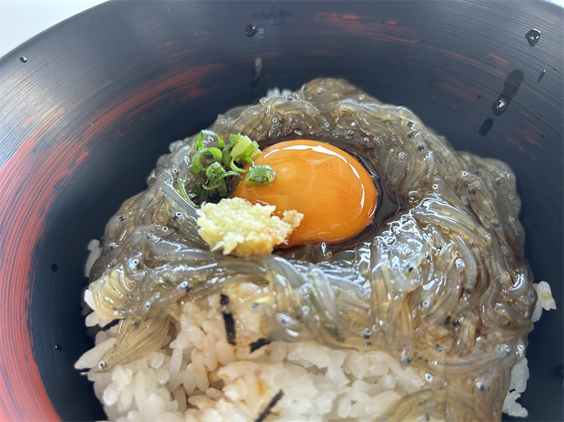 田子の浦漁協食堂生しらす丼（赤富士丼）数量限定1000円