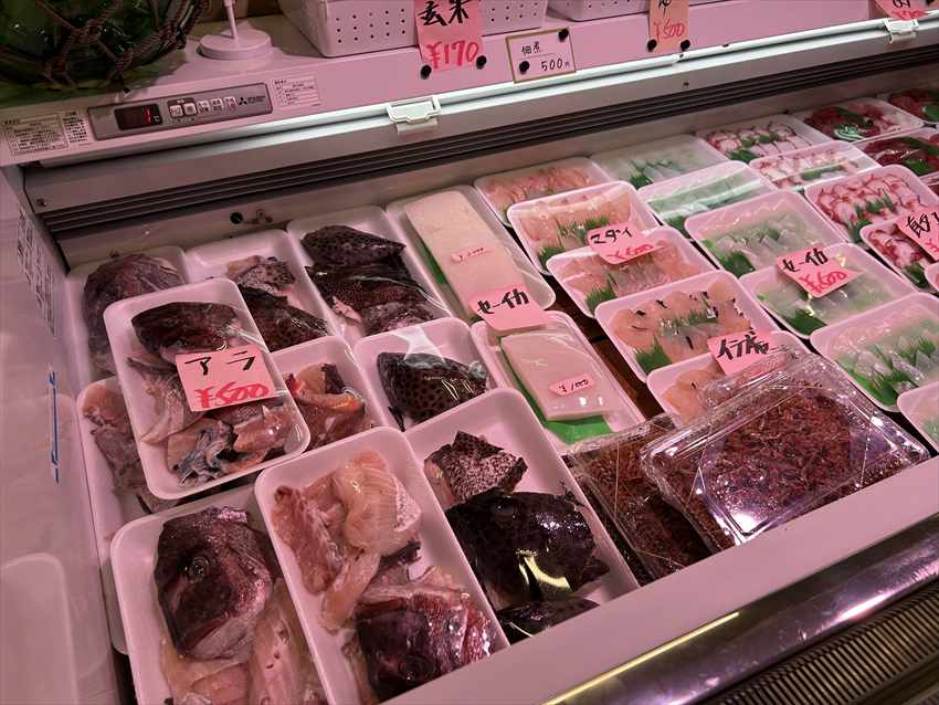 なはまぐろ市場様々な魚が売られています。安い！2026/03/05撮影